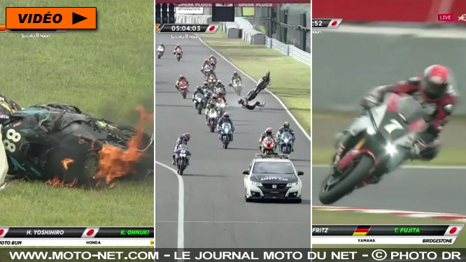 [Vidéo] Top 3 des chutes aux 8 Heures de Suzuka 2018