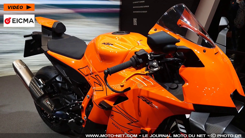 Découverte de la future KTM 990 RC R à l'EICMA de Milan