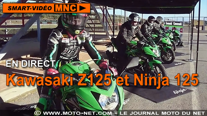 Smart vidéo en direct du lancement presse des Kawasaki Ninja 125 et Z125