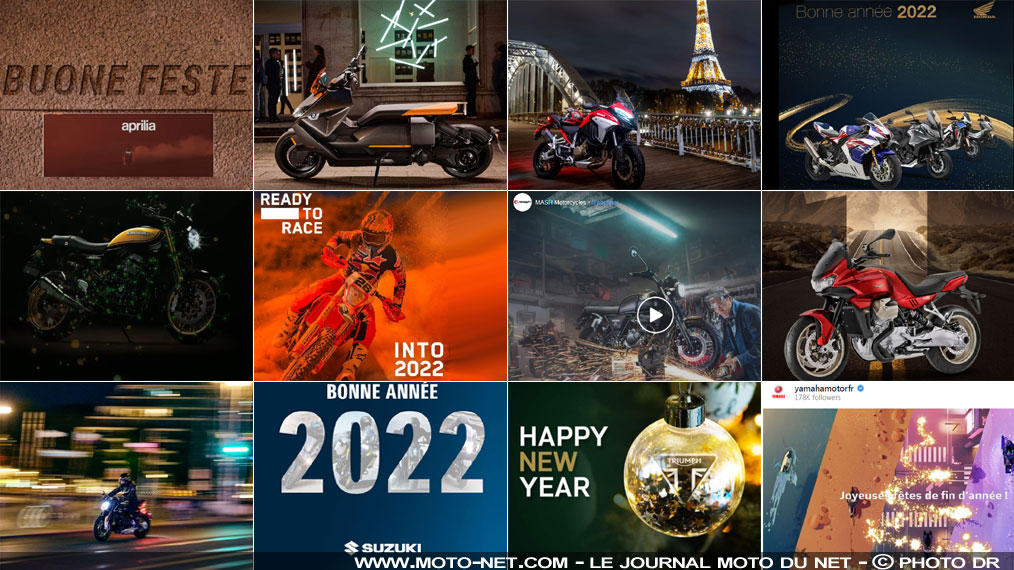 Les vœux 2022 des constructeurs moto 