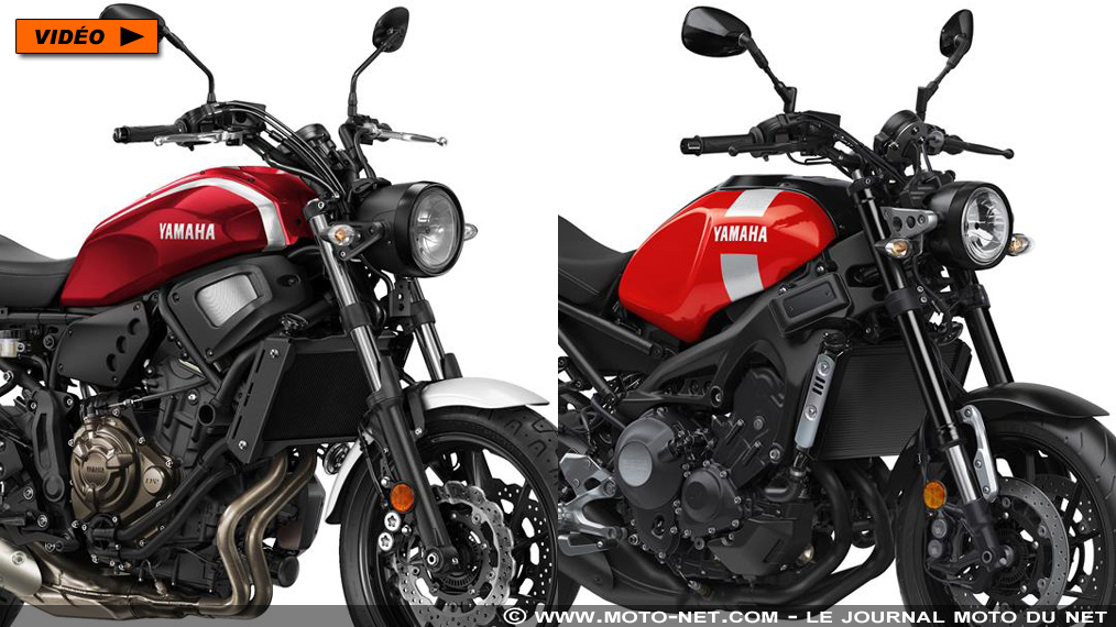 Les Yamaha XSR700 et XSR900 se payent un coup de rouge pour 2018