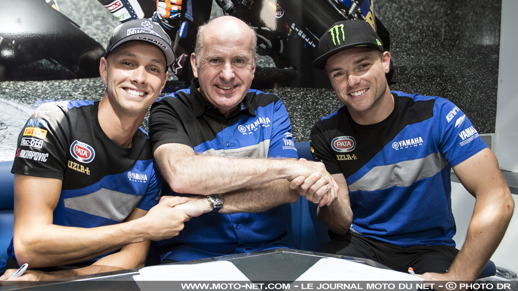 WSBK 2019 : Van der Mark et Lowes restent sur les Yamaha d'usine