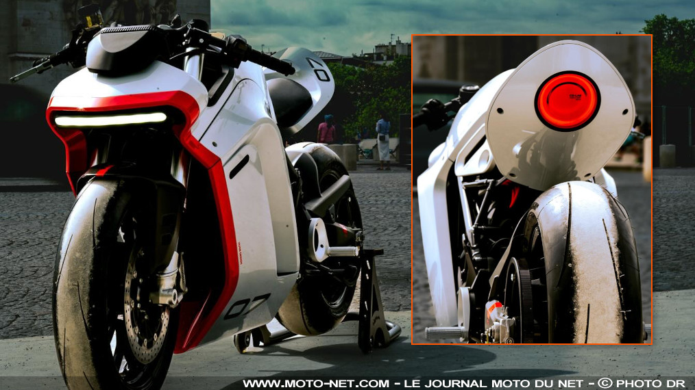 Zero Motorcycle expose sa sportive SR-X à Paris pendant les JO 2024